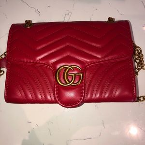 Red luxury bag